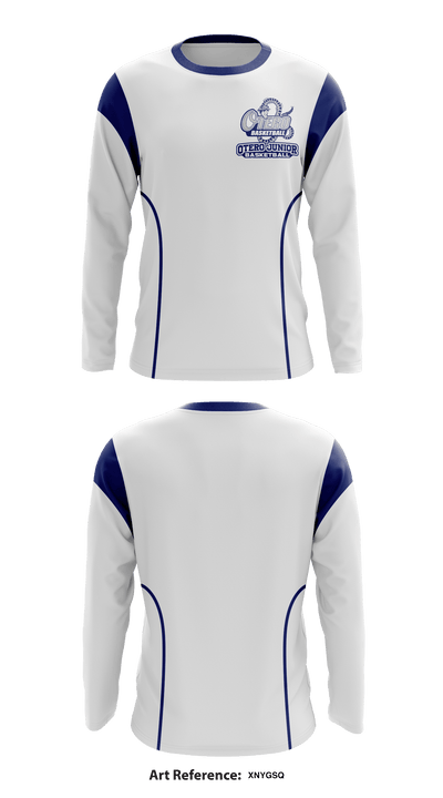 Otero Junior College basketball 64035348 Long Sleeve Shooting Shirt - 1