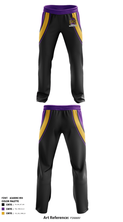 Daphne High School Basketball 91746568 Sweatpants - 1