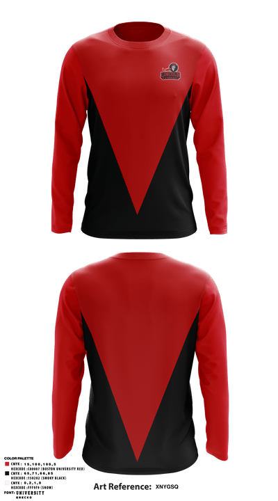 Lincoln High School Baseball 29714411 Long Sleeve Performance Shirt - 1