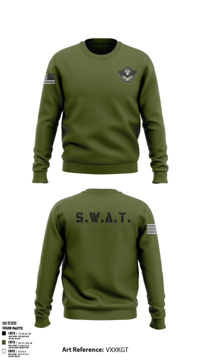 Commerce City/ Brighton SWAT 47851802 Crew Neck Sweatshirt - 3
