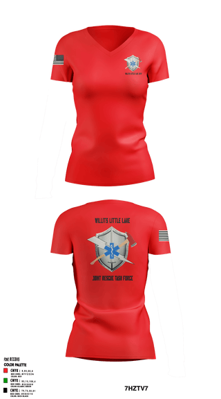 Women's Short Sleeve Vneck Shirt, Willits Little Lake JRTF, Police, Teamtime, Team time, sublimation, custom sports apparel, team uniforms, spirit wear, spiritwear, sports uniforms, custom shirts, team store, custom team store, fundraiser sports, apparel fundraiser