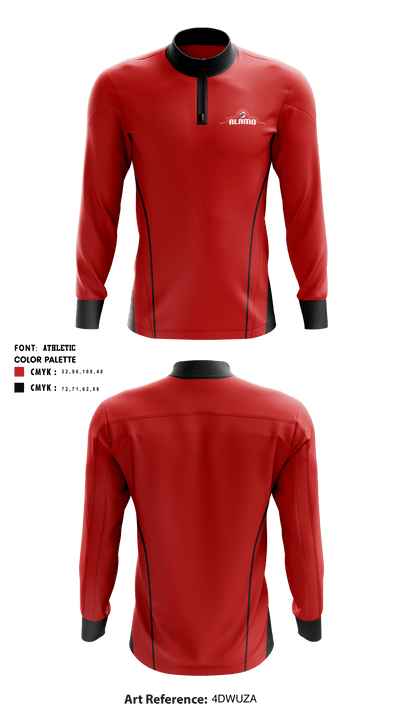 Alamo Volleyball Association 54922653 Quarter Zip Jacket - 1