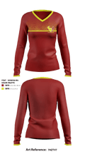 Hampton Cove Middle School 33906534 Women's Long Sleeve V-neck Shirt - 1