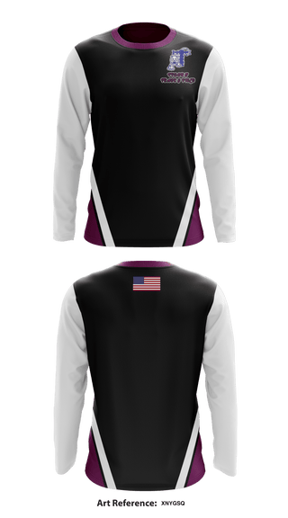 Tigers Track & Field 25554336 Long Sleeve Performance Shirt - 1