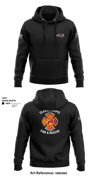 Hoodie, Clarks Chapel Fire & Rescue, Fire Department, Teamtime, Team time, sublimation, custom sports apparel, team uniforms, spirit wear, spiritwear, sports uniforms, custom shirts, team store, custom team store, fundraiser sports, apparel fundraiser
