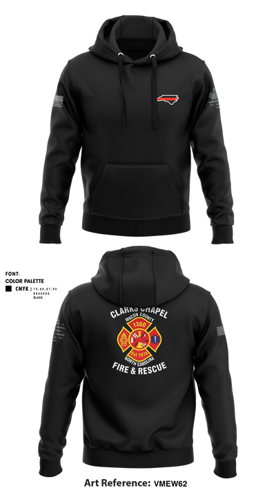 Clarks Chapel Fire & Rescue 66405091 Hoodie - 2