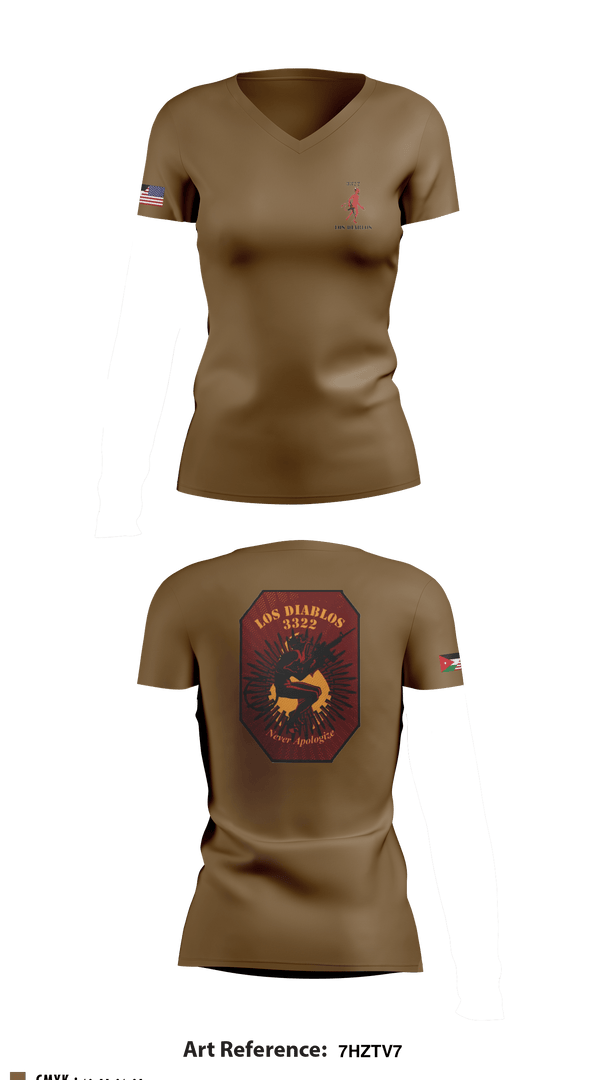 Women's Short Sleeve Vneck Shirt, , Army, Teamtime, Team time, sublimation, custom sports apparel, team uniforms, spirit wear, spiritwear, sports uniforms, custom shirts, team store, custom team store, fundraiser sports, apparel fundraiser