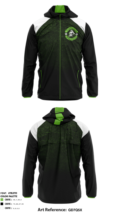 Wakefield Soccer 79669837 Windbreaker - 2
