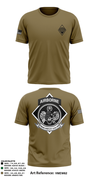 Short Sleeve Performance Shirt, Joker Company 2/501 PIR 76292379, Army, Teamtime, Team time, sublimation, custom sports apparel, team uniforms, spirit wear, spiritwear, sports uniforms, custom shirts, team store, custom team store, fundraiser sports, apparel fundraiser