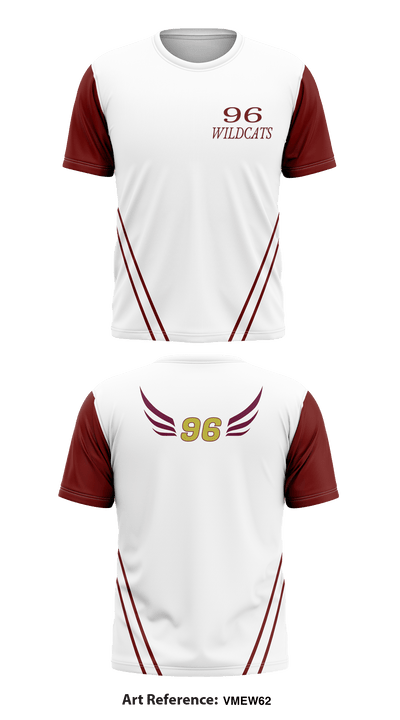 Ninety Six high school track and field 9377994 Short Sleeve Performance Shirt - 3