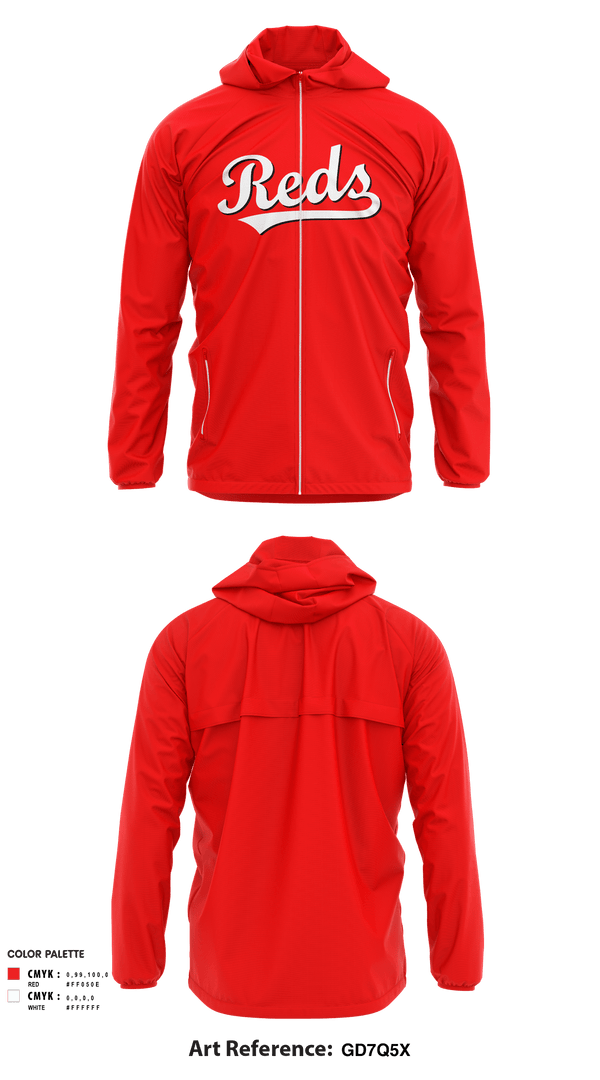 Windbreaker, Chesapeake Reds, Baseball, Teamtime, Team time, sublimation, custom sports apparel, team uniforms, spirit wear, spiritwear, sports uniforms, custom shirts, team store, custom team store, fundraiser sports, apparel fundraiser