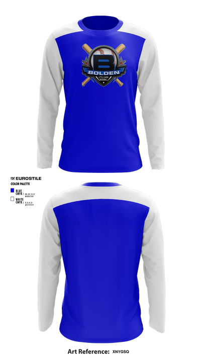 Bolden Little League 25944693 Long Sleeve Performance Shirt - 1