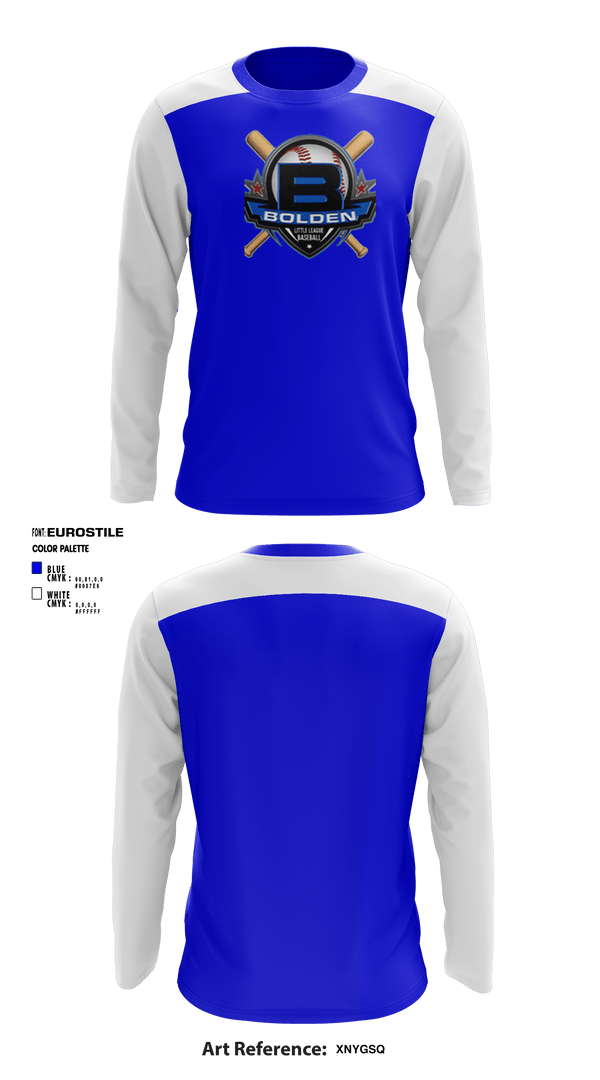 Long Sleeve Performance Shirt, Bolden Little League, Baseball, Teamtime, Team time, sublimation, custom sports apparel, team uniforms, spirit wear, spiritwear, sports uniforms, custom shirts, team store, custom team store, fundraiser sports, apparel fundraiser