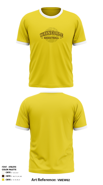Waynedale High School Basketball 66944110 Short Sleeve Performance Shirt - 4
