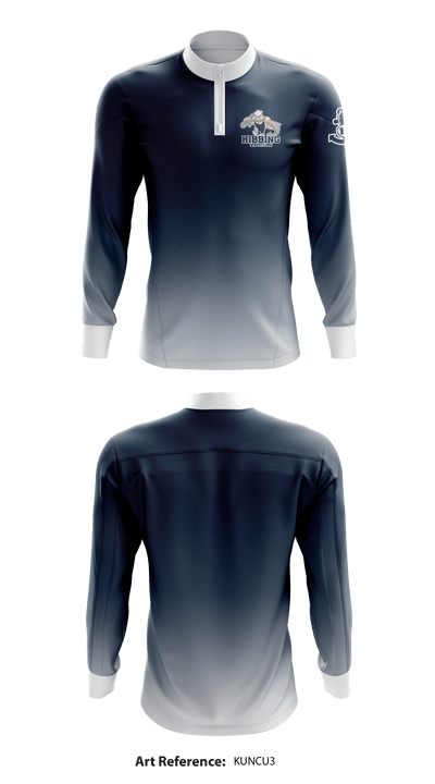 Hibbing High School wrestling 27558847 Quarter Zip Jacket - 2