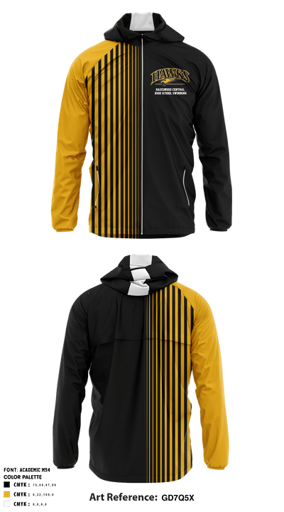 Hazelwood Central High School Swimming 28111002 Windbreaker - 1