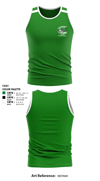 Bedford High School Track 26039872 Tank Top - 1