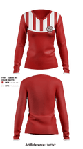 Troy High School Tennis 92320407 Women's Long Sleeve V-neck Shirt - 1