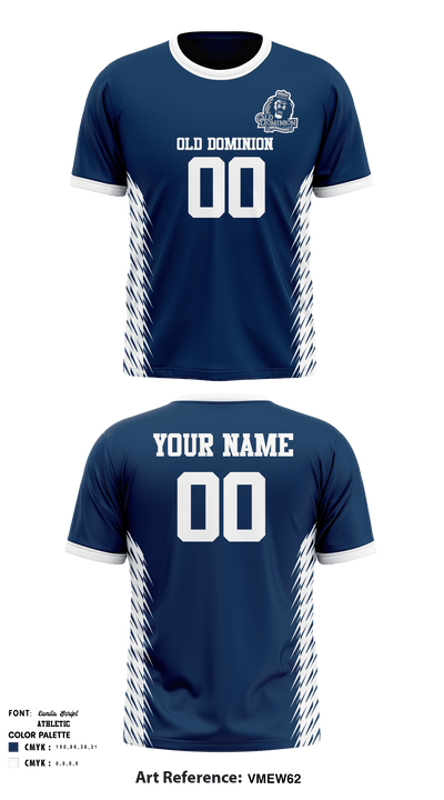 Old Dominion Monarchs Football 73168069 Short Sleeve Performance Shirt - 2