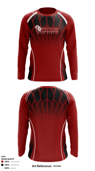 Long Sleeve Performance Shirt, Futures High School, School Spirit Store, Teamtime, Team time, sublimation, custom sports apparel, team uniforms, spirit wear, spiritwear, sports uniforms, custom shirts, team store, custom team store, fundraiser sports, apparel fundraiser