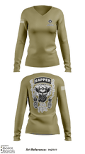 2nd PLT Chainsmokers 3207502 Women's Long Sleeve V-neck Shirt - 4