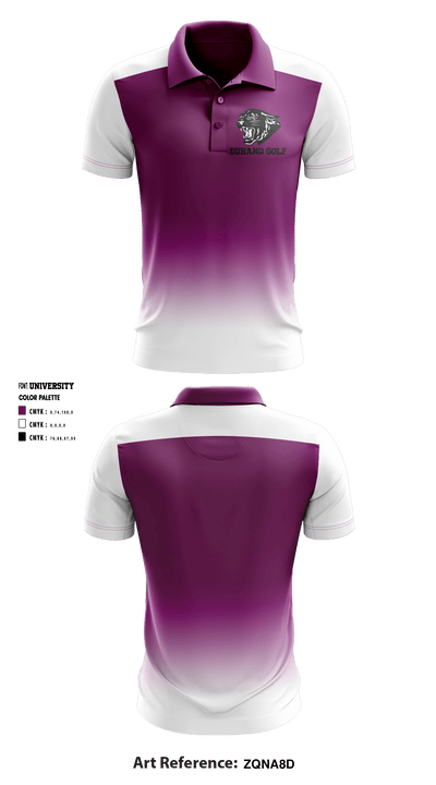 Durand High School Golf 53057828 Short Sleeve Performance Polo - 1