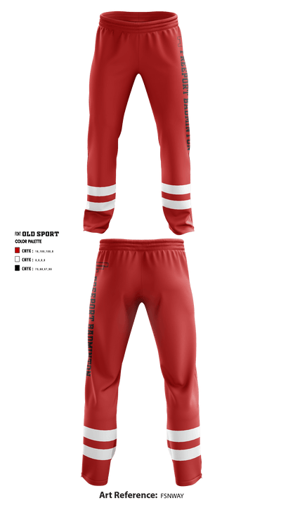 Freeport High School Badminton 65424320 Sweatpants - 1