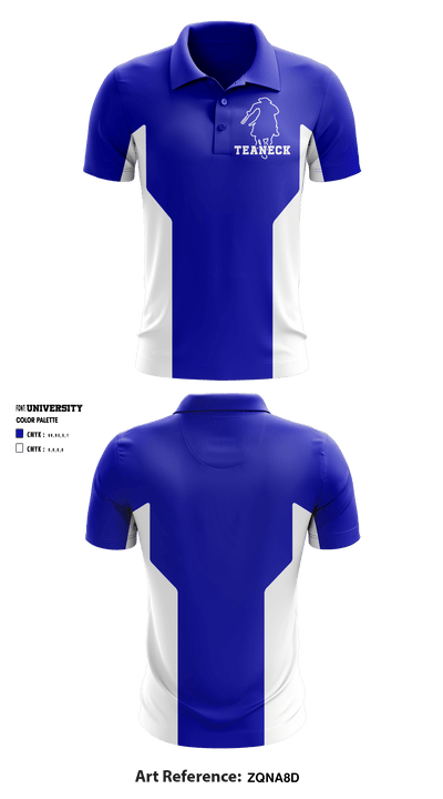 Teaneck High School Cheer 57000242 Short Sleeve Performance Polo - 1