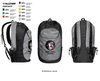 Gear Bag, Venom Sports Training, Men's Basketball, Teamtime, Team time, sublimation, custom sports apparel, team uniforms, spirit wear, spiritwear, sports uniforms, custom shirts, team store, custom team store, fundraiser sports, apparel fundraiser