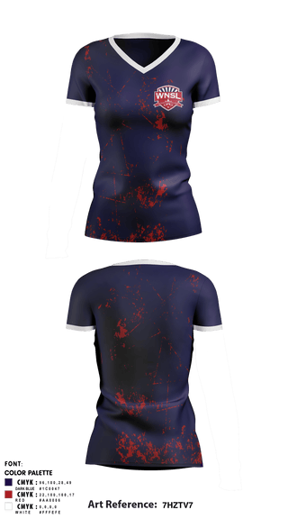 Women's Short Sleeve Vneck Shirt, West Nashville Sports League, Spirit Store, Teamtime, Team time, sublimation, custom sports apparel, team uniforms, spirit wear, spiritwear, sports uniforms, custom shirts, team store, custom team store, fundraiser sports, apparel fundraiser