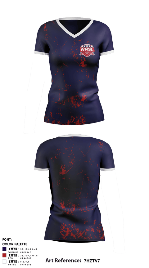 Women's Short Sleeve Vneck Shirt, West Nashville Sports League, Spirit Store, Teamtime, Team time, sublimation, custom sports apparel, team uniforms, spirit wear, spiritwear, sports uniforms, custom shirts, team store, custom team store, fundraiser sports, apparel fundraiser