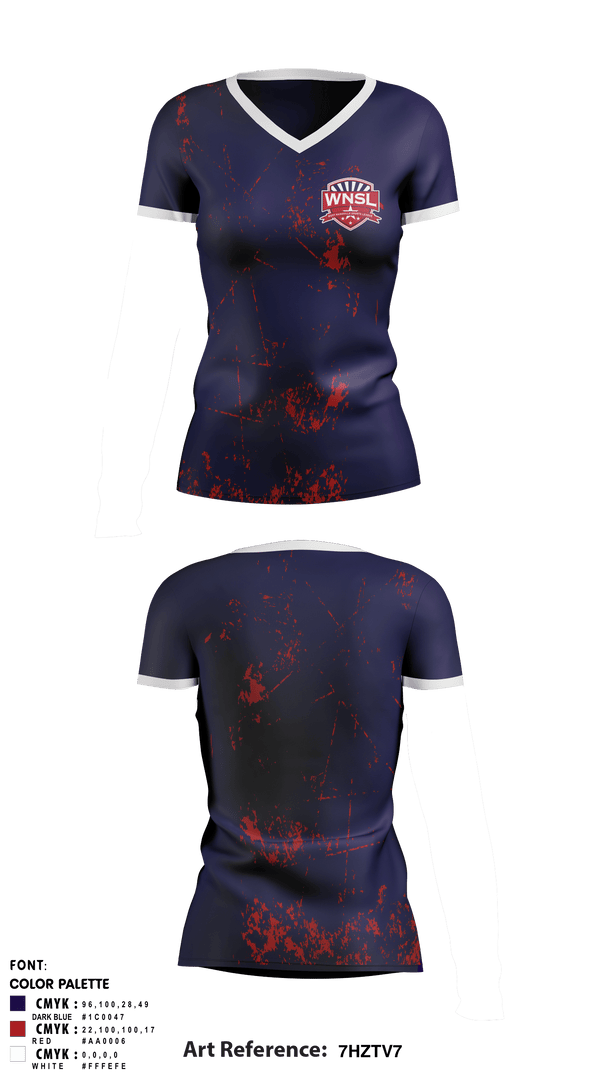 Women's Short Sleeve Vneck Shirt, West Nashville Sports League, Spirit Store, Teamtime, Team time, sublimation, custom sports apparel, team uniforms, spirit wear, spiritwear, sports uniforms, custom shirts, team store, custom team store, fundraiser sports, apparel fundraiser