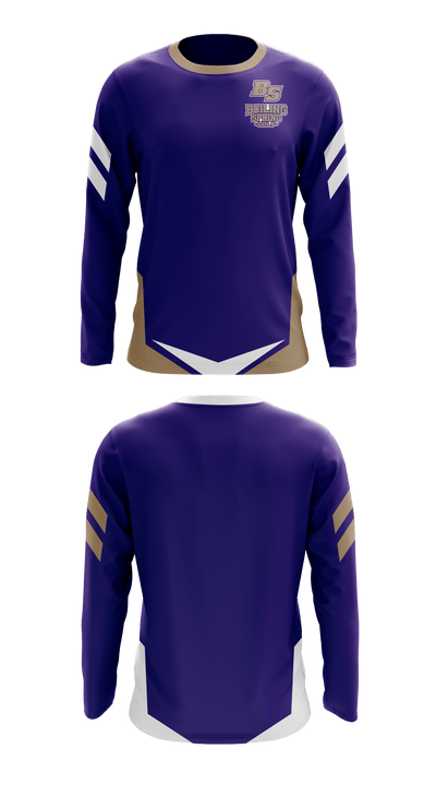 Boiling Springs Golf 35639333 Long Sleeve Performance Shirt - 1