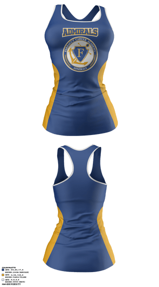 Tank Top, Farragut Admiral Cheerleading Team, Cheer, Teamtime, Team time, sublimation, custom sports apparel, team uniforms, spirit wear, spiritwear, sports uniforms, custom shirts, team store, custom team store, fundraiser sports, apparel fundraiser