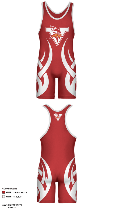 Rio High School Wrestling 63705657 Wrestling Singlet - 1