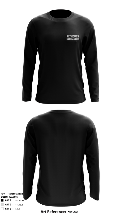 Plymouth Gymnastics 52029102 Long Sleeve Performance Shirt - 2