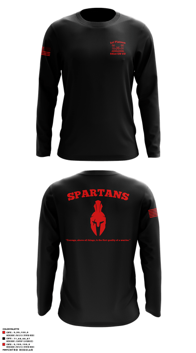 1st Platoon, 441st EN 71926407 Long Sleeve Performance Shirt - 2