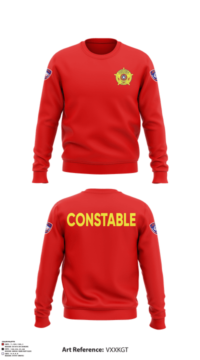 Nueces County Constable Pct 3 85430469 Crew Neck Sweatshirt - 4