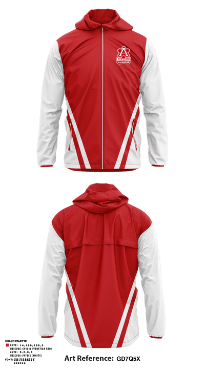 Annandale High School Lacrosse 55916329 Windbreaker - 1