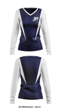 Prestonwood Christian Academy Women's Volleyball 58456567 Women's Long Sleeve V-neck Shirt - 1
