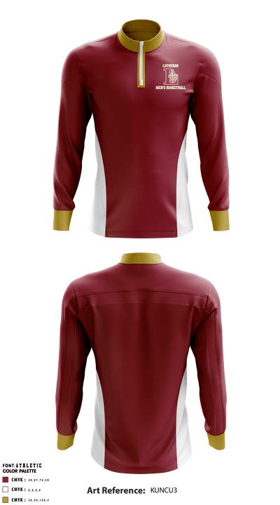 Lutheran High School basketball 36487715 Quarter Zip Jacket - 1