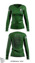 GARC 24443059 Women's Long Sleeve V-neck Shirt - 1