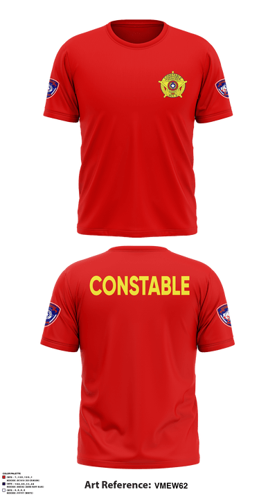 Nueces County Constable Pct 3 85430469 Short Sleeve Performance Shirt - 4