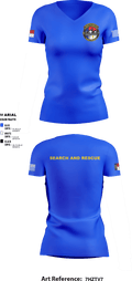 Mountain Rescue Team 1 22343308 Women's Short Sleeve V-neck Shirt - 1