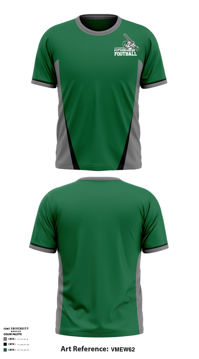 Waterbury Knights Football & Cheer 25806965 Short Sleeve Performance Shirt - 4