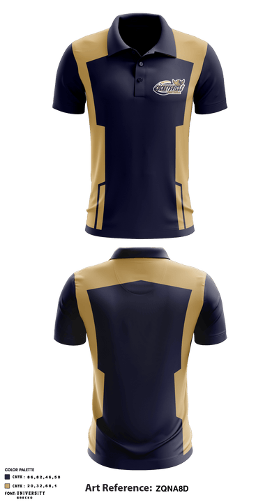 Cockeysville Eagles Football 91755651 Short Sleeve Performance Polo - 2