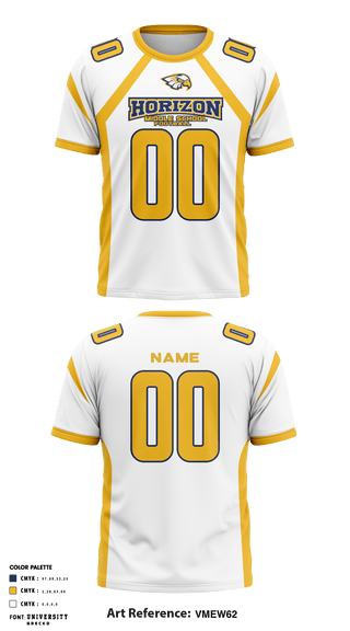 Short Sleeve Performance Shirt, Horizon Middle School Football, Football, Teamtime, Team time, sublimation, custom sports apparel, team uniforms, spirit wear, spiritwear, sports uniforms, custom shirts, team store, custom team store, fundraiser sports, apparel fundraiser