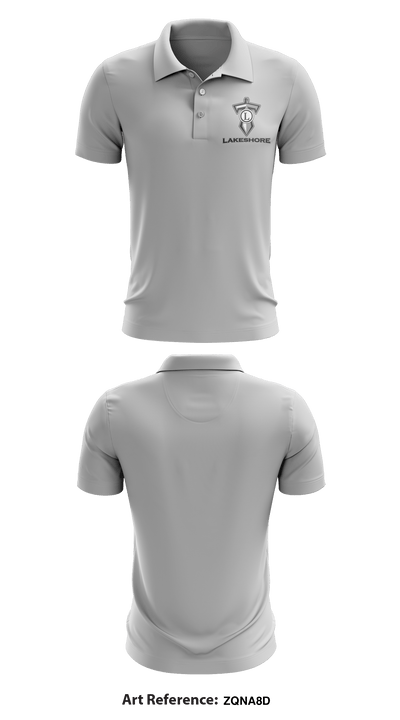 Lakeshore track & field 30890336 Short Sleeve Performance Polo - 5