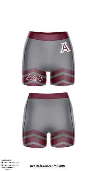 Women's Compression Shorts, Ambridge Area Senior High School Volleyball, Men's Volleyball, Teamtime, Team time, sublimation, custom sports apparel, team uniforms, spirit wear, spiritwear, sports uniforms, custom shirts, team store, custom team store, fundraiser sports, apparel fundraiser