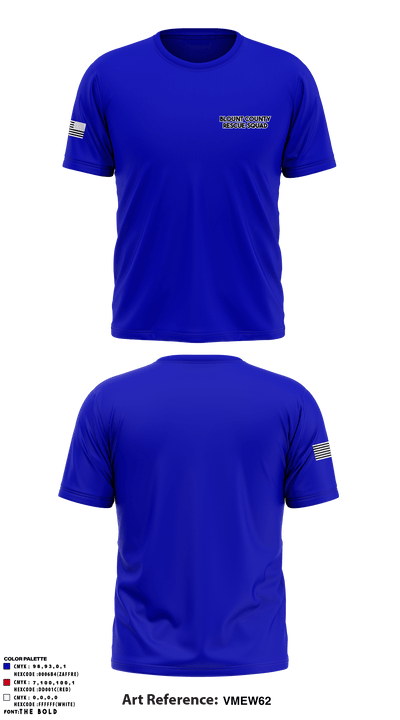 Blount County Rescue Squad 66497611 Short Sleeve Performance Shirt - 1